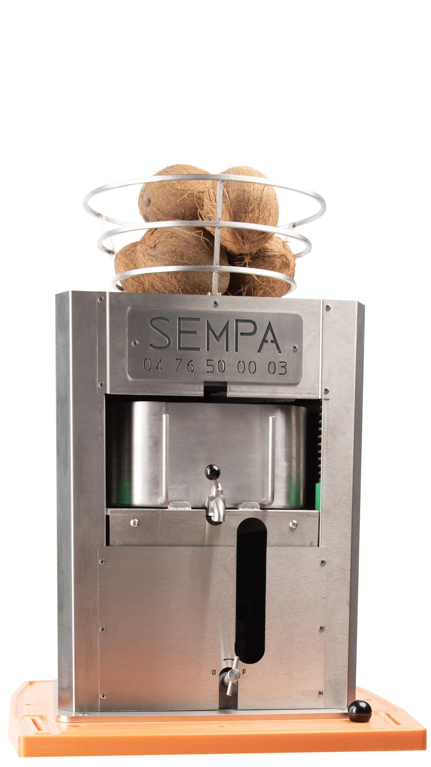 Machine professionnelle SEMPA CocoLand pour ouvrir les noix de coco