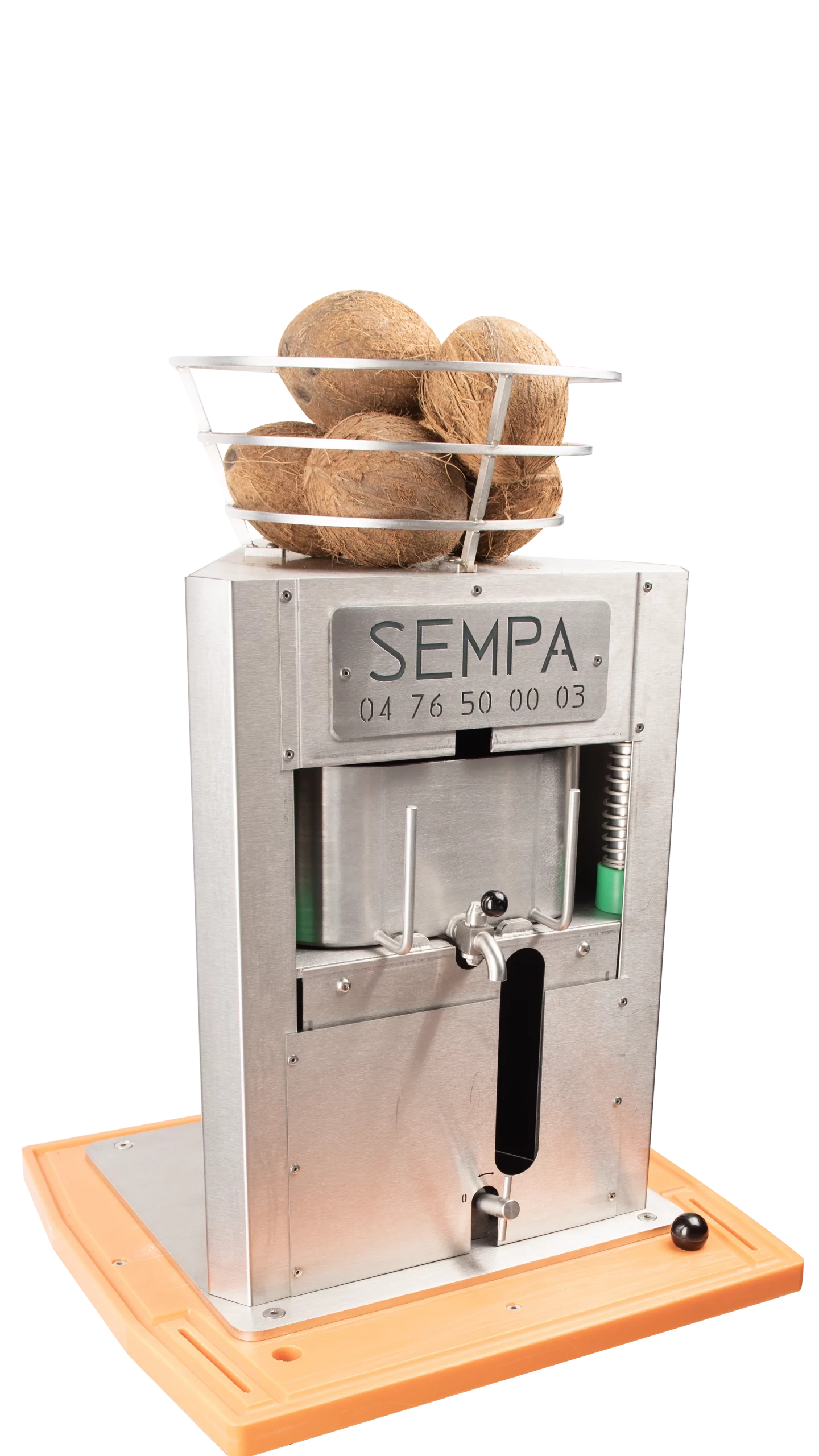 Machine professionnelle SEMPA CocoLand pour ouvrir les noix de coco