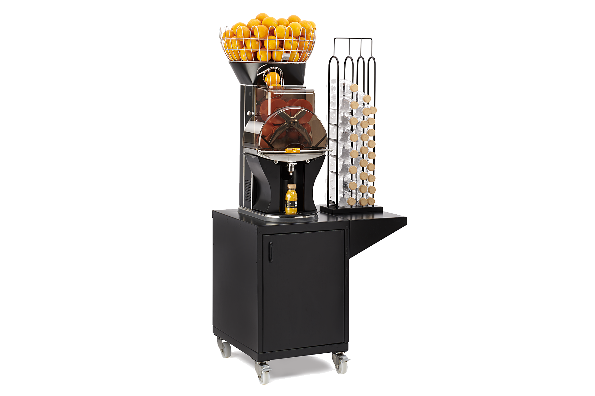 Presse-agrumes professionnel SEMPA OL 161 DAS Black avec grande réserve de fruits