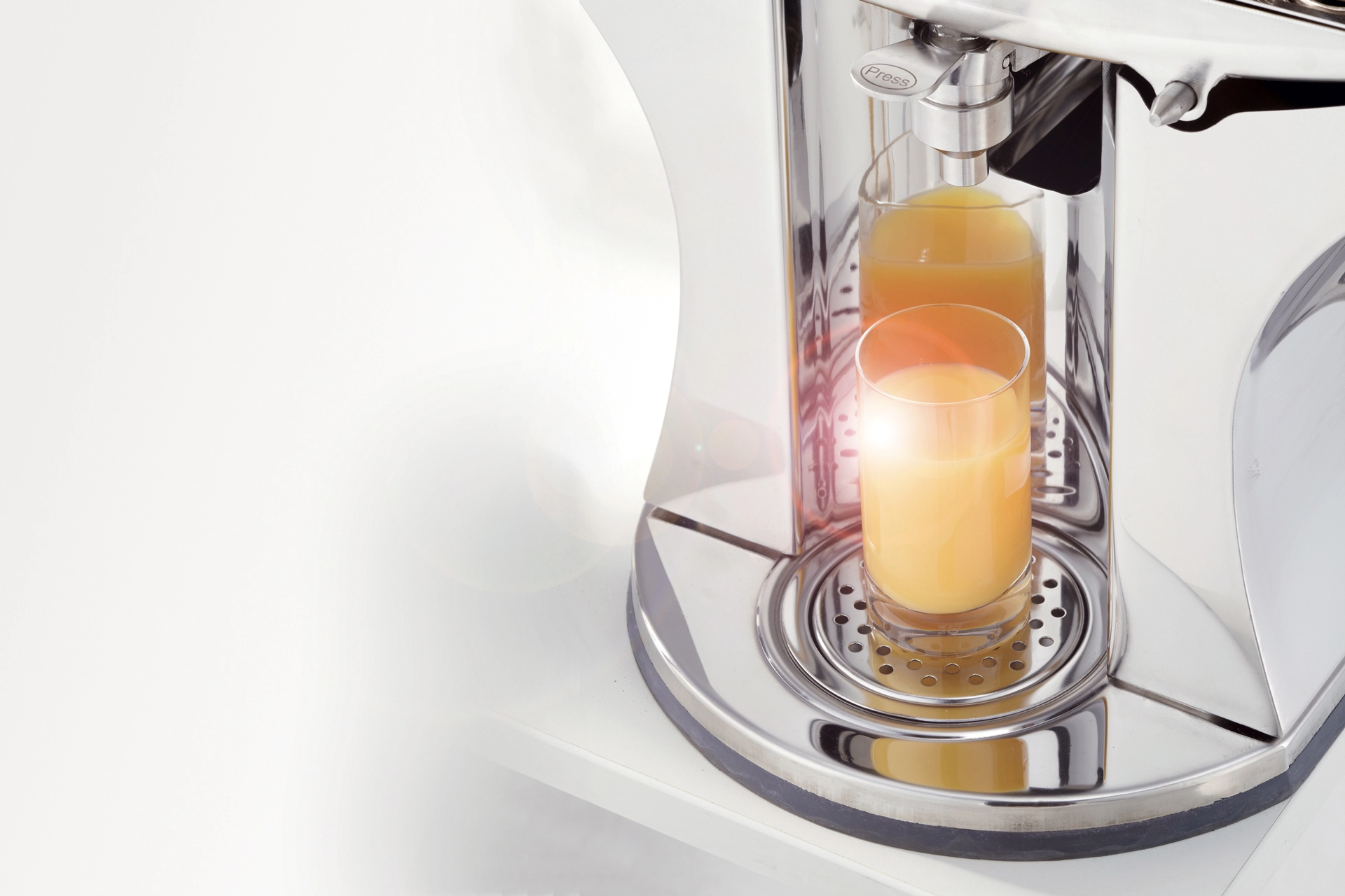 Détail de la finition inox alimentaire de l’OL 161 DAS