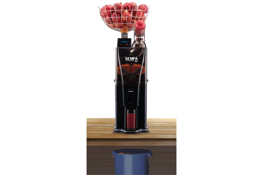 OL 41 garnie de fruits rouges, posée sur un comptoir